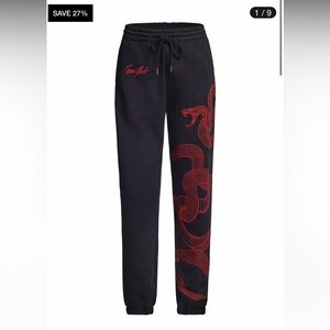 I am Gia black snake sweatpants